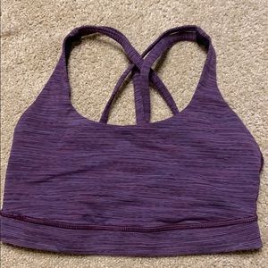 Lululemon Purple Strapped Bra